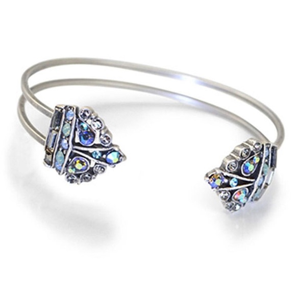 Crown Jewels Heirloom Open Cuff Bracelet,Boutique - Picture 2 of 8